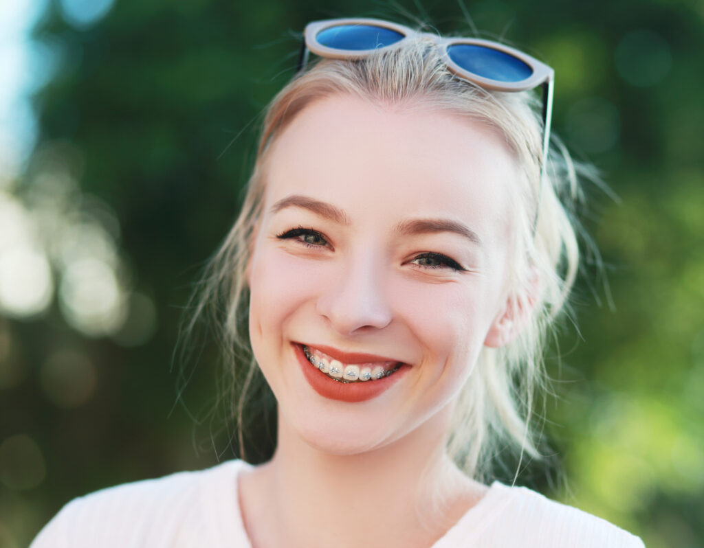 Braces On Her Teeth